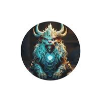 Poezjzw Ambientadores de coche con patrón de bestia tetragonal, 4 unidades, forma redonda, para colgar, tabletas de aromaterapia, ambientadores perfumados para dormitorio y baño