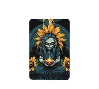 Poezjzw Ambientadores de coche con patrón de bruja de girasol, 4 unidades, rectangulares colgantes, tabletas de aromaterapia, ambientadores perfumados para dormitorio y baño