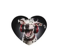 Poezjzw Ambientadores de coche con patrón de canto de perro manchado, 6 unidades, pastillas de aromaterapia colgantes en forma de corazón, ambientadores perfumados para dormitorio, armario, zapatos