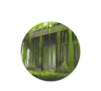 Poezjzw Ambientadores de coche con patrón de cementerio vegetal, 4 unidades, forma redonda, para colgar, tabletas de aromaterapia, ambientadores perfumados para dormitorio, armario, zapatos