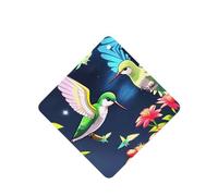 Poezjzw Ambientadores de coche con patrón de colibrí nocturno Sh 4 piezas cuadradas colgantes de aromaterapia pastillas aromáticas ambientadores para dormitorio y baño