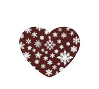 Poezjzw Ambientadores de coche con patrón de copos de nieve grandes y pequeños, 4 unidades, pastillas de aromaterapia colgantes en forma de corazón, ambientadores perfumados para dormitorio y baño