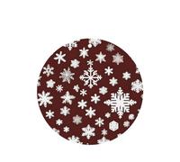 Poezjzw Ambientadores de coche con patrón de copos de nieve grandes y pequeños, 6 unidades, forma redonda, para colgar, tabletas de aromaterapia, ambientadores perfumados para dormitorio y baño