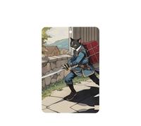 Poezjzw Ambientadores de coche con patrón de espada transportadora de gato, 6 unidades, rectangulares colgantes, tabletas de aromaterapia, ambientadores perfumados para dormitorio y baño