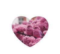 Poezjzw Ambientadores de coche con patrón de flor de cerezo y tetas, 6 unidades, en forma de corazón, para colgar en tabletas de aromaterapia, ambientadores perfumados para dormitorio, armario