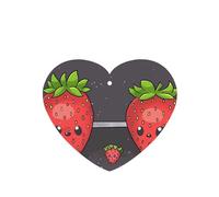 Poezjzw Ambientadores de coche con patrón de fresa, 4 unidades, en forma de corazón, para colgar en tabletas de aromaterapia, ambientadores perfumados para dormitorio y baño