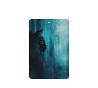 Poezjzw Ambientadores de coche con patrón de gato con espada, 6 unidades, rectangulares colgantes, tabletas de aromaterapia, ambientadores perfumados para dormitorio, armario, zapatos