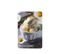Poezjzw Ambientadores de coche con patrón de helado de manzanilla, 6 unidades, tabletas rectangulares de aromaterapia, ambientadores perfumados para dormitorio y baño