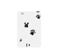 Poezjzw Ambientadores de coche con patrón de huellas de gatito, 4 unidades, rectangulares colgantes, tabletas de aromaterapia, ambientadores perfumados para dormitorio y baño