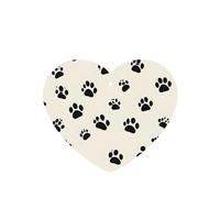 Poezjzw Ambientadores de coche con patrón de huellas de Meow, 4 unidades, en forma de corazón, para colgar en tabletas de aromaterapia, ambientadores perfumados para dormitorio y baño