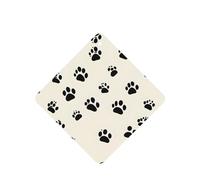 Poezjzw Ambientadores de coche con patrón de huellas de Meow, 6 unidades, cuadrados, para colgar, tabletas de aromaterapia, ambientadores perfumados para dormitorio y baño