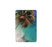 Poezjzw Ambientadores de coche con patrón de las Islas del Caribe, 4 unidades, rectangulares colgantes, tabletas de aromaterapia, ambientadores perfumados para dormitorio y baño