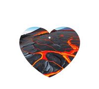 Poezjzw Ambientadores de coche con patrón de lava después de la erupción, 6 piezas de pastillas de aromaterapia colgantes en forma de corazón, ambientadores perfumados para dormitorio y baño