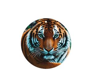 Poezjzw Ambientadores de coche con patrón de mirada de tigre, 4 unidades, forma redonda, para colgar, tabletas de aromaterapia, ambientadores perfumados para dormitorio, armario, zapatos