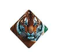 Poezjzw Ambientadores de coche con patrón de mirada de tigre, 4 unidades, tabletas cuadradas de aromaterapia, ambientadores perfumados para dormitorio, armario, zapatos