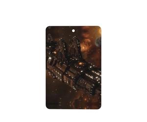 Poezjzw Ambientadores de coche con patrón de naves espaciales, 4 unidades, rectangulares colgantes, tabletas de aromaterapia, ambientadores perfumados para dormitorio y baño