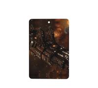 Poezjzw Ambientadores de coche con patrón de naves estelares, 6 unidades, rectangulares colgantes, tabletas de aromaterapia, ambientadores perfumados para dormitorio y baño