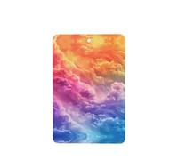 Poezjzw Ambientadores de coche con patrón de nubes coloridas, 6 unidades, rectangulares colgantes, tabletas de aromaterapia, ambientadores perfumados para dormitorio, armario, zapatos
