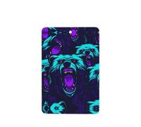 Poezjzw Ambientadores de coche con patrón de osos rugidos, 6 unidades, rectangulares, para colgar en tabletas de aromaterapia, ambientadores perfumados para dormitorio, armario, zapatos
