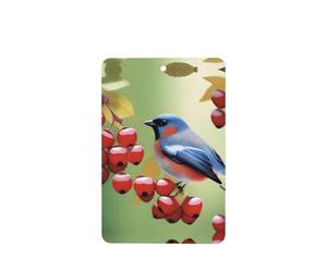 Poezjzw Ambientadores de coche con patrón de pájaro aleteo de berr 4 piezas rectangulares colgantes de aromaterapia ambientadores perfumados para dormitorio y baño