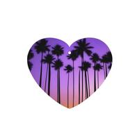 Poezjzw Ambientadores de coche con patrón de palmera y bosque, 6 unidades, pastillas de aromaterapia colgantes en forma de corazón, ambientadores perfumados para dormitorio y baño