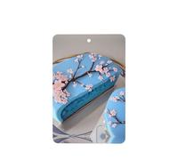 Poezjzw Ambientadores de coche con patrón de pastel de cerezo azul, 6 unidades, tabletas rectangulares de aromaterapia, ambientadores perfumados para dormitorio y baño