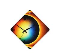 Poezjzw Ambientadores de coche con patrón de reloj de fusión, 6 unidades, tabletas cuadradas de aromaterapia colgantes, ambientadores perfumados para dormitorio y baño