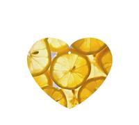 Poezjzw Ambientadores de coche con patrón de rodajas de limón, 4 unidades, en forma de corazón, tabletas de aromaterapia, ambientadores perfumados para dormitorio, armario, zapatos