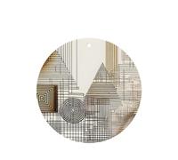 Poezjzw Ambientadores de coche con patrón de símbolos matemáticos, 4 unidades, forma redonda, para colgar, tabletas de aromaterapia, ambientadores perfumados para dormitorio y baño