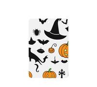 Poezjzw Ambientadores de coche con patrón de sombrero de bruja de calabaza, 6 unidades, rectangulares colgantes, tabletas de aromaterapia, ambientadores perfumados para dormitorio y baño