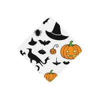 Poezjzw Ambientadores de coche con patrón de sombrero de bruja de calabaza, 6 unidades, tabletas cuadradas de aromaterapia, ambientadores perfumados para dormitorio y baño