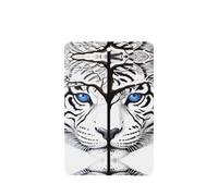 Poezjzw Ambientadores de coche con patrón de tigre blanco alto, 4 unidades, rectangulares colgantes, tabletas de aromaterapia, ambientadores perfumados para dormitorio, armario, zapatos