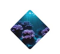 Poezjzw Ambientadores de coche con patrón submarino misterioso, 4 unidades, tabletas cuadradas de aromaterapia, ambientadores perfumados para dormitorio y baño