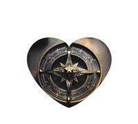 Poezjzw Ambientadores mágicos de diseño nórdico con patrón de brújula para coche, 4 unidades, en forma de corazón, tabletas de aromaterapia para colgar, ambientadores perfumados para dormitorio y baño
