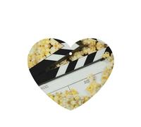 Poezjzw Ambientadores para coche con aroma a lavanda en forma de corazón, tablilla de cine y patrón de palomitas de maíz, 4 tabletas de aromaterapia para armario, zapatero, eliminar