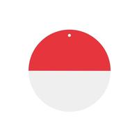 Poezjzw Ambientadores para coche, diseño de bandera indonesia, 4 unidades, forma redonda, para colgar, aromaterapia, ambientadores perfumados para dormitorio y baño