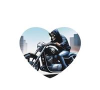 Poezjzw Ambientadores para coche, diseño de esqueleto de motocicleta, 6 unidades, con forma de corazón, para colgar en tabletas de aromaterapia, ambientadores perfumados para dormitorio y baño