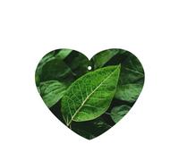 Poezjzw Ambientadores para coche, diseño de naturaleza verde, 4 unidades, con forma de corazón, para colgar en tabletas de aromaterapia, ambientadores perfumados para dormitorio y baño