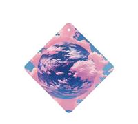 Poezjzw Ambientadores para coche, diseño de nubes rosadas, 6 unidades, cuadrados, para colgar en tabletas de aromaterapia, ambientadores perfumados para dormitorio y baño