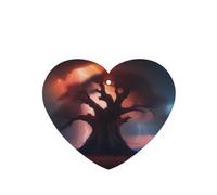 Poezjzw Ambientadores para coche, diseño de rayo, color naranja, rojo, 4 unidades, en forma de corazón, para colgar en tabletas de aromaterapia, ambientadores perfumados para dormitorio y baño