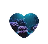 Poezjzw Ambientadores para coche, diseño submarino, 4 unidades, con forma de corazón, para colgar, aromaterapia, ambientadores perfumados para dormitorio y baño