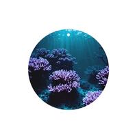 Poezjzw Ambientadores para coche, diseño submarino, 4 unidades, forma redonda, para colgar, tabletas de aromaterapia, ambientadores perfumados para dormitorio y baño