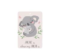 Poezjzw Ambientadores rectangulares con aroma a lavanda, lindo patrón de koala mamá y bebé, 4 tabletas de aromaterapia para armario, zapatero, eliminar