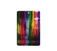 Poezjzw Ambientadores rectangulares con aroma a lavanda para coche, diseño de ciudad arcoíris, 6 unidades, tabletas de aromaterapia para armario, zapatero, eliminar
