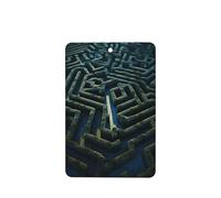 Poezjzw Ambientadores rectangulares con aroma a lavanda para coche, diseño de ciudad laberinto, 6 unidades, tabletas de aromaterapia para armario y zapatos