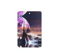 Poezjzw Ambientadores rectangulares con aroma a lavanda para coche, diseño de galaxia, estrellas, colinas, 4 unidades, tabletas de aromaterapia para armario, zapatero, eliminar