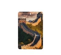 Poezjzw Ambientadores rectangulares con aroma a lavanda para coche, diseño de la Gran Muralla de China, 4 tabletas de aromaterapia para armario y zapatos