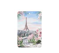 Poezjzw Ambientadores rectangulares con aroma a lavanda para coche, diseño de la Torre Eiffel, diseño de vista de París, 4 unidades, tabletas de aromaterapia para armario, zapatero