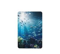 Poezjzw Ambientadores rectangulares con aroma a lavanda para coche, diseño submarino, 6 unidades, tabletas de aromaterapia para armario y zapatos