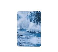 Poezjzw Ambientadores rectangulares con aroma a lavanda para coche, hermoso patrón de paisaje nevado, 4 tabletas de aromaterapia para armario de zapatos